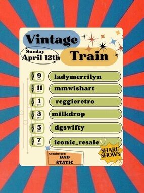 Monthly Vintage Train show! 🚂🚂🚂